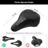 imageROCKBROS Bike Seat Cover Bike Seat Cushion for Men Women Comfortable Gel Seat Cushion Hollow Breathable Compatible with PelotonRoad Mountain Bike Saddle AccessoriesBlack