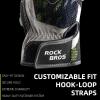 imageROCKBROS Leather Motorcycle Gloves for Men  Carbon Fiber Knuckle Protection Motorbike Powersports Dirt Bike Touchscreen Riding Climbing Gloves for Men and WomenXXLarge