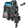 imageROCKBROS Motorcycle Bike Phone Mount with Vibration Dampener for 4771 inch Phones Universal Handlebar Mount BlackRearview Mirror Mount