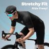 imageROCKBROS Mens Cycling Jersey Short Sleeve Road Bike Shirt with 3 Rear Pockets Breathable Quick Dry Bicycle ShirtBlack