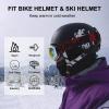 imageROCKBROS Cold Weather Balaclava Ski Mask for Men Windproof Thermal Winter Scarf Mask Women Neck Warmer Hood for CyclingBlack