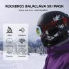 imageROCKBROS Cold Weather Balaclava Ski Mask for Men Windproof Thermal Winter Scarf Mask Women Neck Warmer Hood for CyclingBlack Grey