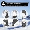 imageROCKBROS Cold Weather Balaclava Ski Mask for Men Windproof Thermal Winter Scarf Mask Women Neck Warmer Hood for CyclingBlack Grey