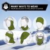 imageROCKBROS Cold Weather Balaclava Ski Mask for Men Windproof Thermal Winter Scarf Mask Women Neck Warmer Hood for CyclingDeep Green