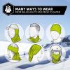 imageROCKBROS Cold Weather Balaclava Ski Mask for Men Windproof Thermal Winter Scarf Mask Women Neck Warmer Hood for CyclingGreen