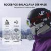 imageROCKBROS Cold Weather Balaclava Ski Mask for Men Windproof Thermal Winter Scarf Mask Women Neck Warmer Hood for CyclingGrey