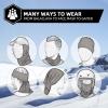 imageROCKBROS Cold Weather Balaclava Ski Mask for Men Windproof Thermal Winter Scarf Mask Women Neck Warmer Hood for CyclingThickfleece Deepgray