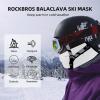 imageROCKBROS Cold Weather Balaclava Ski Mask for Men Windproof Thermal Winter Scarf Mask Women Neck Warmer Hood for CyclingWhite