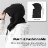 imageROCKBROS Ski Mask Balaclava for Men and Women WindResistant Winter Fleece Warm Hood Face Cover Hat Cap ScarfBlack