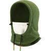 imageROCKBROS Ski Mask Balaclava for Men and Women WindResistant Winter Fleece Warm Hood Face Cover Hat Cap ScarfWhite