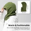 imageROCKBROS Ski Mask Balaclava for Men and Women WindResistant Winter Fleece Warm Hood Face Cover Hat Cap ScarfWhite