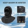 imageROCKBROS Ski Mask for Men Women Winter Balaclava Ski Mack Thermal Fleece for Cold Weather Black