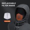 imageROCKBROS Ski Mask for Men Women Winter Balaclava Ski Mack Thermal Fleece for Cold Weather Black