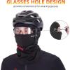 imageROCKBROS Ski Mask with Filter Pocket Winter Full Face Mask Balaclava Men Women Suit for Cycling Skiing Black Snowboard