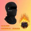 imageROCKBROS Ski Mask with Filter Pocket Winter Full Face Mask Balaclava Men Women Suit for Cycling Skiing Black Snowboard