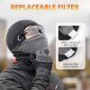 imageROCKBROS Ski Mask with Filter Pocket Winter Full Face Mask Balaclava Men Women Suit for Cycling Skiing Black Snowboard