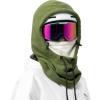 imageROCKBROS Ski Mask Balaclava for Men and Women WindResistant Winter Fleece Warm Hood Face Cover Hat Cap ScarfWhite
