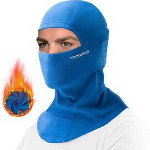 imageROCKBROS Cold Weather Balaclava Ski Mask for Men Windproof Thermal Winter Scarf Mask Women Neck Warmer Hood for CyclingBlue