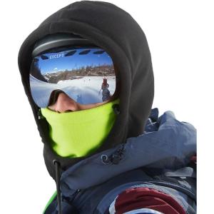imageROCKBROS Ski Mask Balaclava for Men and Women WindResistant Winter Fleece Warm Hood Face Cover Hat Cap ScarfGreen