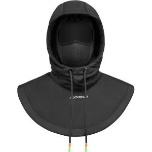 imageROCKBROS Ski Mask for Men Women Winter Balaclava Ski Mack Thermal Fleece for Cold Weather Black