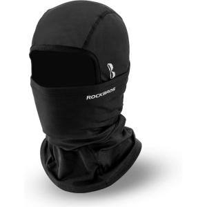 imageROCKBROS Ski Mask with Filter Pocket Winter Full Face Mask Balaclava Men Women Suit for Cycling Skiing Black Snowboard