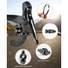 imageROCKBROS Bike Bell for Adults 180 Degrees Adjustable DualHammer Bicycle Bell  Loud Brass Ring Universal StrapOn Mount for RoadMountainEBikes Mini ampamp Stylish DesignGoldenGolden