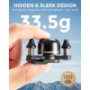 imageROCKBROS Bike Bell for Adults 180 Degrees Adjustable DualHammer Bicycle Bell  Loud Brass Ring Universal StrapOn Mount for RoadMountainEBikes Mini ampamp Stylish DesignGolden