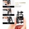 imageROCKBROS Bike Bell for Adults 180 Degrees Adjustable DualHammer Bicycle Bell  Loud Brass Ring Universal StrapOn Mount for RoadMountainEBikes Mini ampamp Stylish DesignGolden
