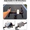 imageROCKBROS Bike Phone Holder Adjustable Motorcycle Phone Mount Handlebar Clip for Bicycle Scooter Cell Phone Clamp for 41quot  67quot Smartphones iPhone 14 PlusPro Max 13 Pro Max S9 S10 and More