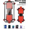 imageROCKBROS Bike Phone Holder Adjustable Motorcycle Phone Mount Handlebar Clip for Bicycle Scooter Cell Phone Clamp for 41quot  67quot Smartphones iPhone 14 PlusPro Max 13 Pro Max S9 S10 and More