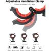 imageROCKBROS Bike Phone Holder Adjustable Motorcycle Phone Mount Handlebar Clip for Bicycle Scooter Cell Phone Clamp for 41quot  67quot Smartphones iPhone 14 PlusPro Max 13 Pro Max S9 S10 and More