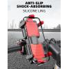 imageROCKBROS Bike Phone Holder Adjustable Motorcycle Phone Mount Handlebar Clip for Bicycle Scooter Cell Phone Clamp for 41quot  67quot Smartphones iPhone 14 PlusPro Max 13 Pro Max S9 S10 and More