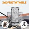 imageROCKBROS Motorcycle Bike Phone Mount 1s Lock Bike Phone Holder Adjustable Motorcycle Phone Mount HandlebarRear view Mirror Phone Holder for iPhone 14 PlusPro Max S23 45quot  72quot Phone