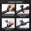 imageROCKBROS Motorcycle Bike Phone Mount 1s Lock Bike Phone Holder Adjustable Motorcycle Phone Mount HandlebarRear view Mirror Phone Holder for iPhone 14 PlusPro Max S23 45quot  72quot Phone
