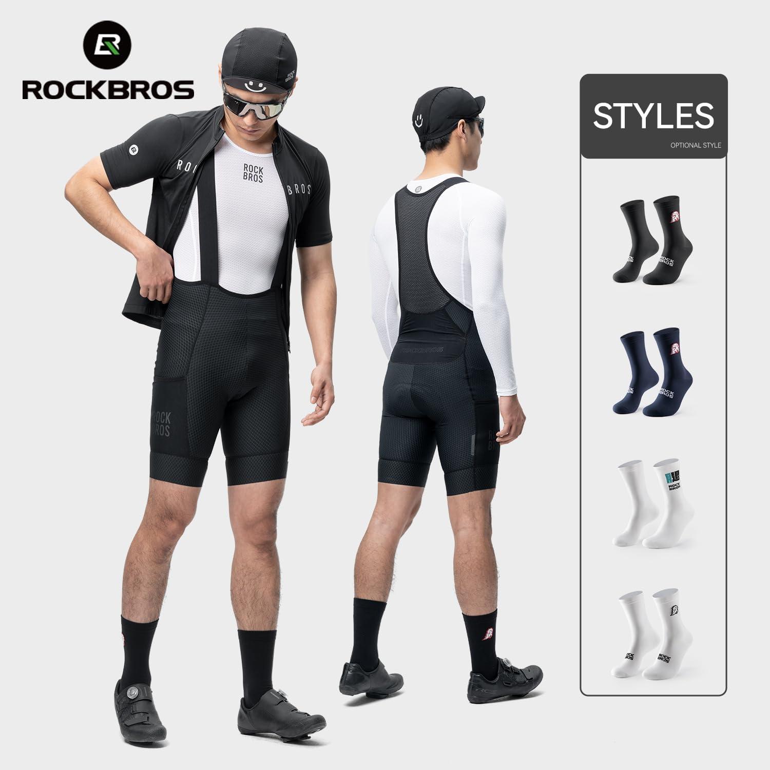 imageROCKBROS Aerodynamic Cycling Socks with Wearresistant Heel VNS Halloween Series Breathable ampamp Wicking Athletic Crew SocksBlack