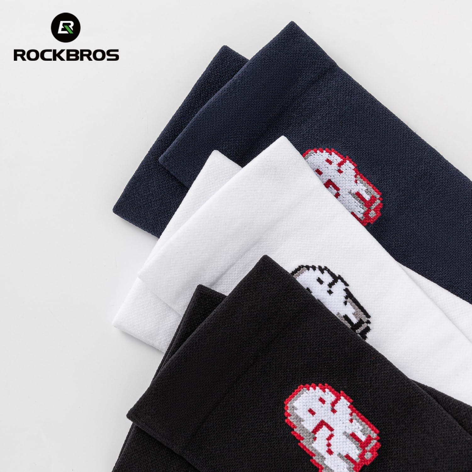 imageROCKBROS Aerodynamic Cycling Socks with Wearresistant Heel VNS Halloween Series Breathable ampamp Wicking Athletic Crew SocksBlack