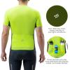 imageROCKBROS Cycling Jersey Men Short Sleeve Half Zipper with 3 Rear Pockets Bike Jersey for Men Cycling Quick Dry Bike Shirts