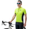 imageROCKBROS Cycling Jersey Men Short Sleeve Half Zipper with 3 Rear Pockets Bike Jersey for Men Cycling Quick Dry Bike Shirts
