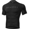 imageROCKBROS Mens Cycling Jersey Short Sleeve Bike Jersey Breathable Moisture Wicking Quick Dry Bike ShirtBlack