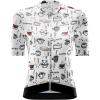 imageROCKBROS Womens Cycling Jersey Short Sleeve Breathable QuickDry Bike Shirts with 3 Pockets Full Zipper Reflective Elements