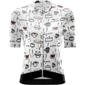 imageROCKBROS Womens Cycling Jersey Short Sleeve Breathable QuickDry Bike Shirts with 3 Pockets Full Zipper Reflective Elements