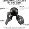 imageROCKBROS Bike Bell for Road Bike Ring Bell with Loud Sound Bells fit for Road Bike HandlebarsRight