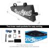 imageROCKBROS Bike Frame Bag 19L Bike Triangle Bag Water Resistant Bike Frame Pouch BlackBlueRed Bike Bag for Bicycles BlackBlack