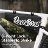 imageROCKBROS Bike Frame Bag 19L Bike Triangle Bag Water Resistant Bike Frame Pouch BlackBlueRed Bike Bag for Bicycles BlackBlack