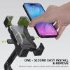 imageROCKBROS Bike Phone Mount Bike Phone HolderMotorcycle Phone Mount Phone Holder for Bike Motorcycle EBike Cell Phone Clamp for iPhone 16 15 Pro Max 1413 Galaxy S10 and More 4572quotBlack