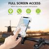 imageROCKBROS Bike Phone Mount Bike Phone HolderMotorcycle Phone Mount Phone Holder for Bike Motorcycle EBike Cell Phone Clamp for iPhone 16 15 Pro Max 1413 Galaxy S10 and More 4572quotBlack
