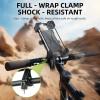 imageROCKBROS Bike Phone Mount Bike Phone HolderMotorcycle Phone Mount Phone Holder for Bike Motorcycle EBike Cell Phone Clamp for iPhone 16 15 Pro Max 1413 Galaxy S10 and More 4572quotGreen