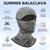 imageROCKBROS Cooling Balaclava Face Mask with Glasses Holes Summer Shiesty Mask for Men WomenGrey