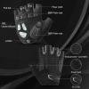 imageROCKBROS Cycling Gloves for Men Women with AntiSlip ShockAbsorbing Pad Fingerless Bike Gloves Light Weight Breathable Biking GlovesHalf Gray