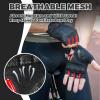 imageROCKBROS Cycling Gloves for Men Women with AntiSlip ShockAbsorbing Pad Fingerless Bike Gloves Light Weight Breathable Biking GlovesHalf Gray